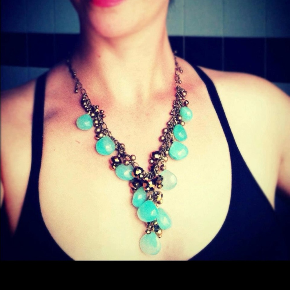 Gorgeous Blue Chalcedony Necklace